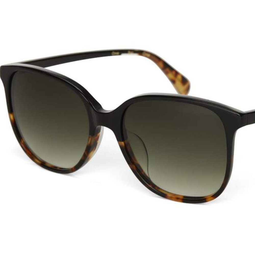 Sandela Sunglasses - Black Tortoise-Olive Gradient